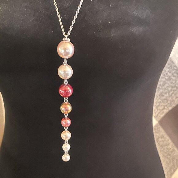 Sabika Colored Pearl Set - Picture 2 of 4